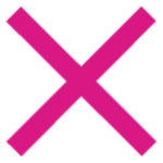 Pink Cross icon